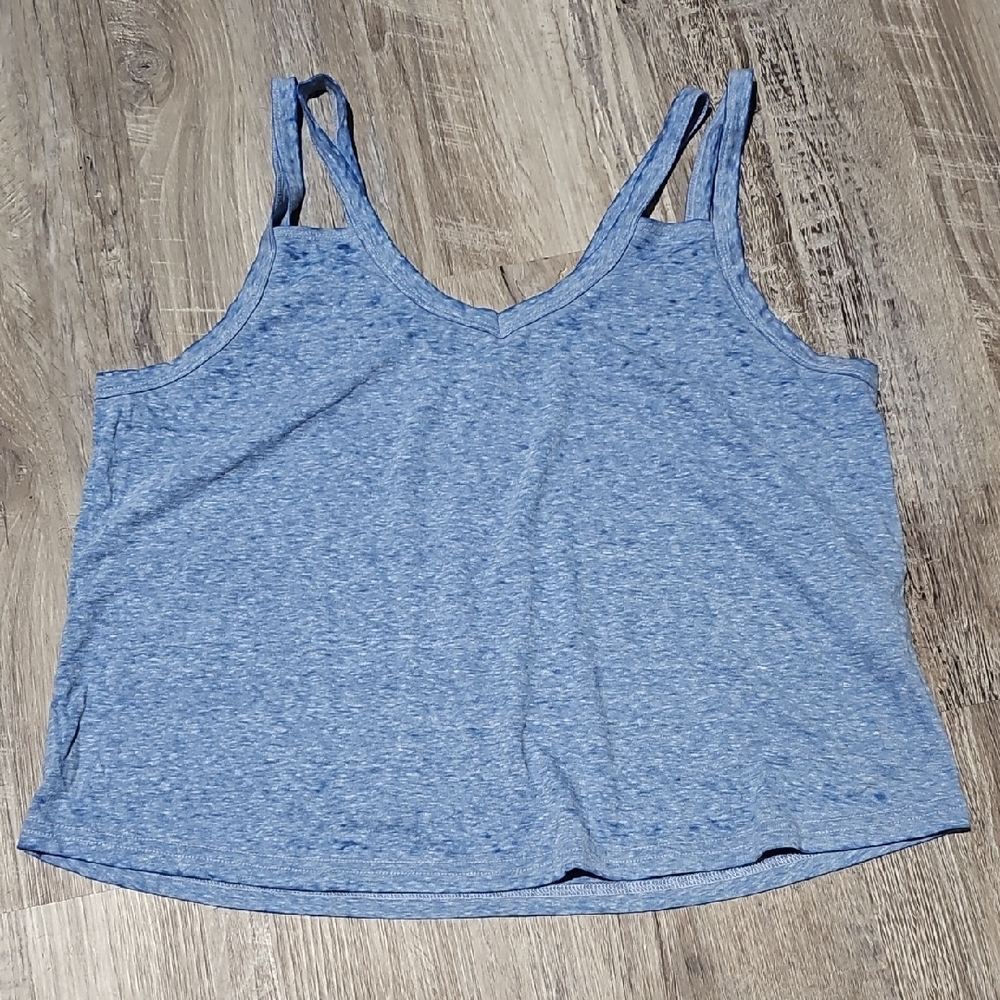 NWOT RVCA Blue Women's Oversized Crop Top
